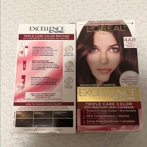 NWT L’Oréal Hair Dye 4AR Dark Chocolate Brown